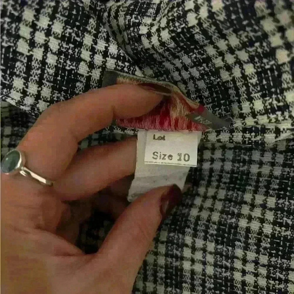 Veronica Beard Inspired Navy Plaid Blazer By New York Style Sz 10 NWOT - Picture 7 of 7